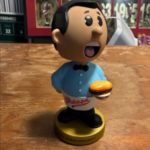 Vintage Philippe the Original Bobblehead with Burger